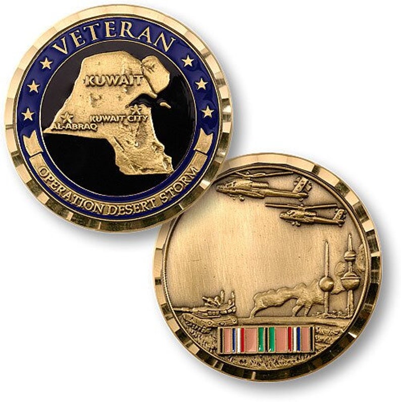 Operation Desert Storm Veteran Challenge Coin image 1