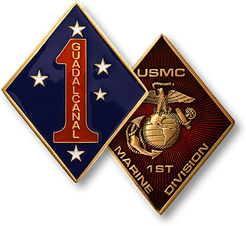 U.S. Marine Corps 1st Marine Division Challenge Coin image 1