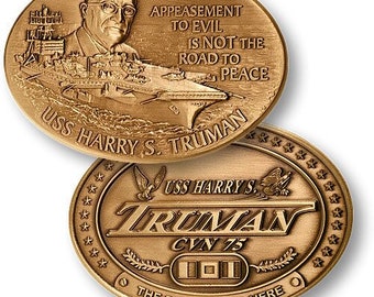 USS Harry Truman CVN - 75 Challenge Coin