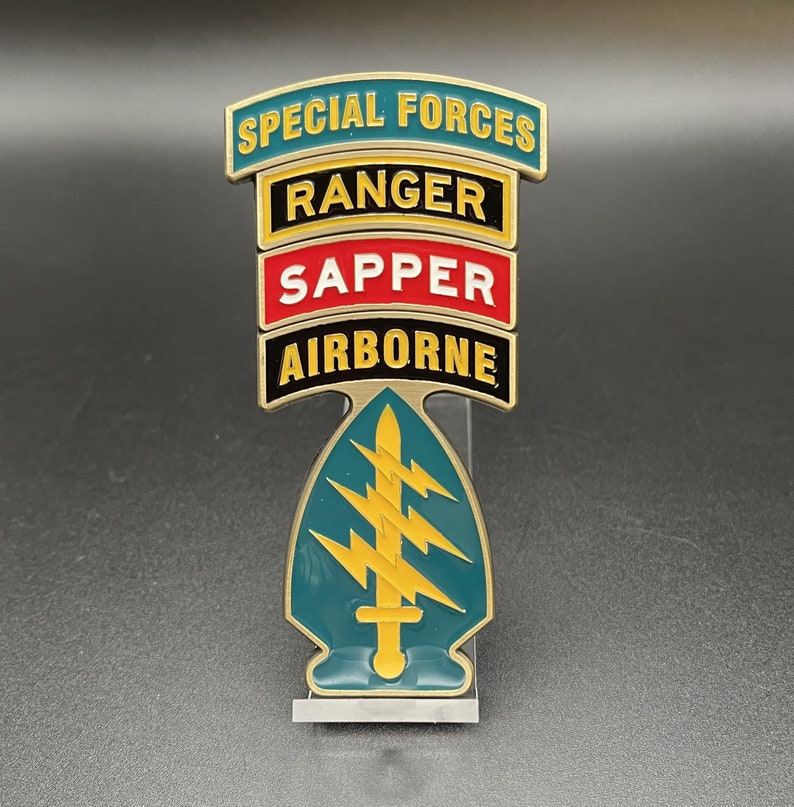 Army Special Forces Quad Canopy Challenge Coin - Etsy