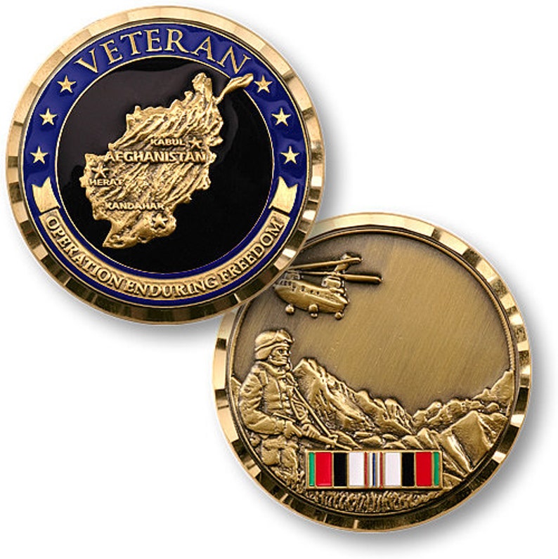 Operation Enduring Freedom Veteran Challenge Coin image 1
