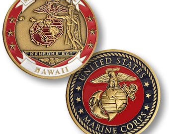 Marine Corps Base Kaneohe Bay, Hawaii Challenge Coin