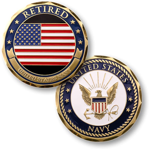 United States Navy RETIRED Challenge Coin
