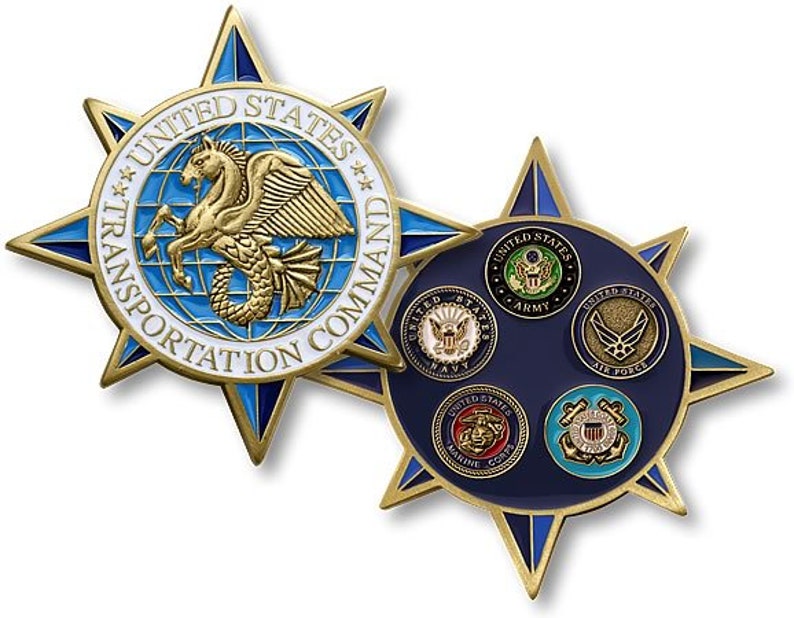 U.S. Transportation Command Challenge Coin image 1