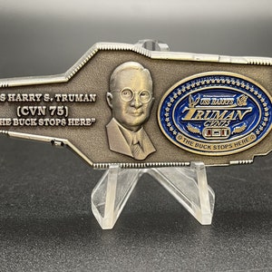 USS Harry Truman CVN - 75 Carrier Challenge Coin