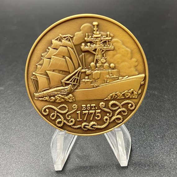 U.S. Navy 250th Anniversary Challenge Coin - Etsy