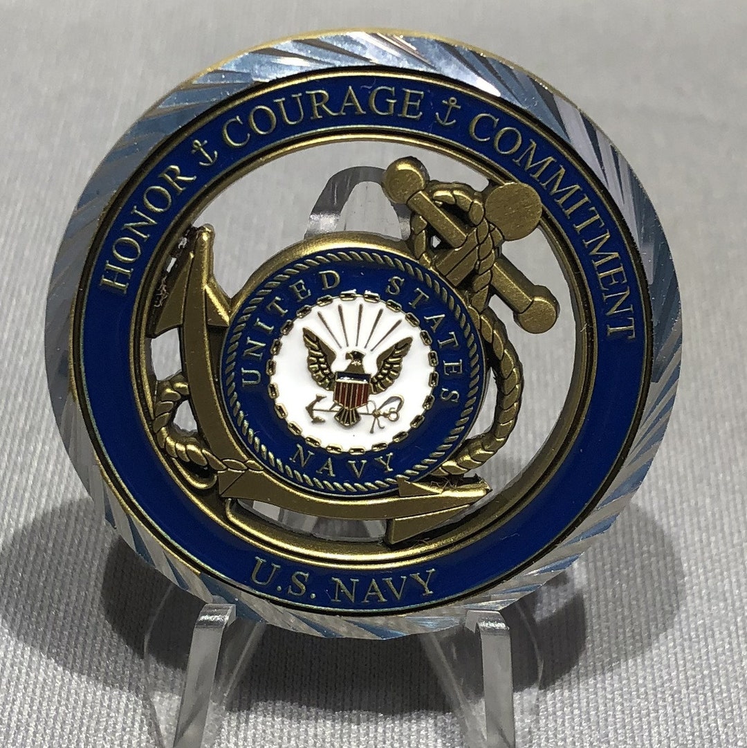 最終価格US NAVYチャレンジ U.S. Navy 250th Anniversary Challenge Coin With Box | eBay