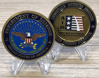 Department of Defense AIM Annihilate Incoming Missiles Challenge Coin