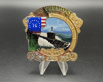 USS Vermont  SSN-792 Challenge Coin