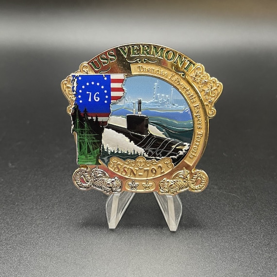 USS Vermont SSN-792 Challenge Coin New Zealand