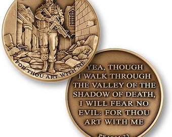 I Will Fear No Evil – Psalm 23 Challenge Coin