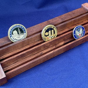 Cherry Challenge Coin Display Holds 15-21 Coins image 1