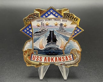 USS Arkansas SSN-800 Challenge Coin