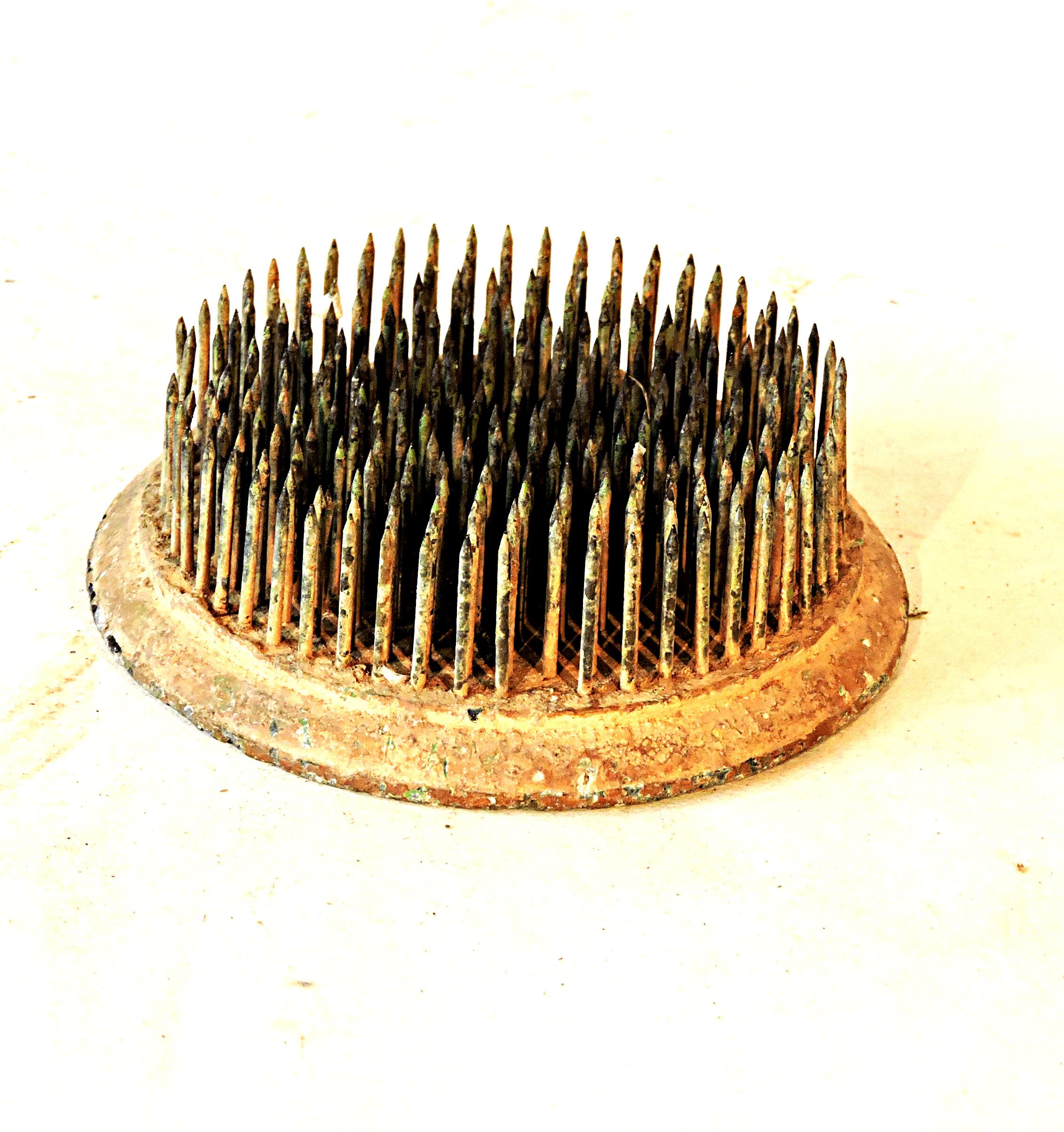 Round Flower Frog Pin Flower Holder Floral Arranger 3 inch Etsy