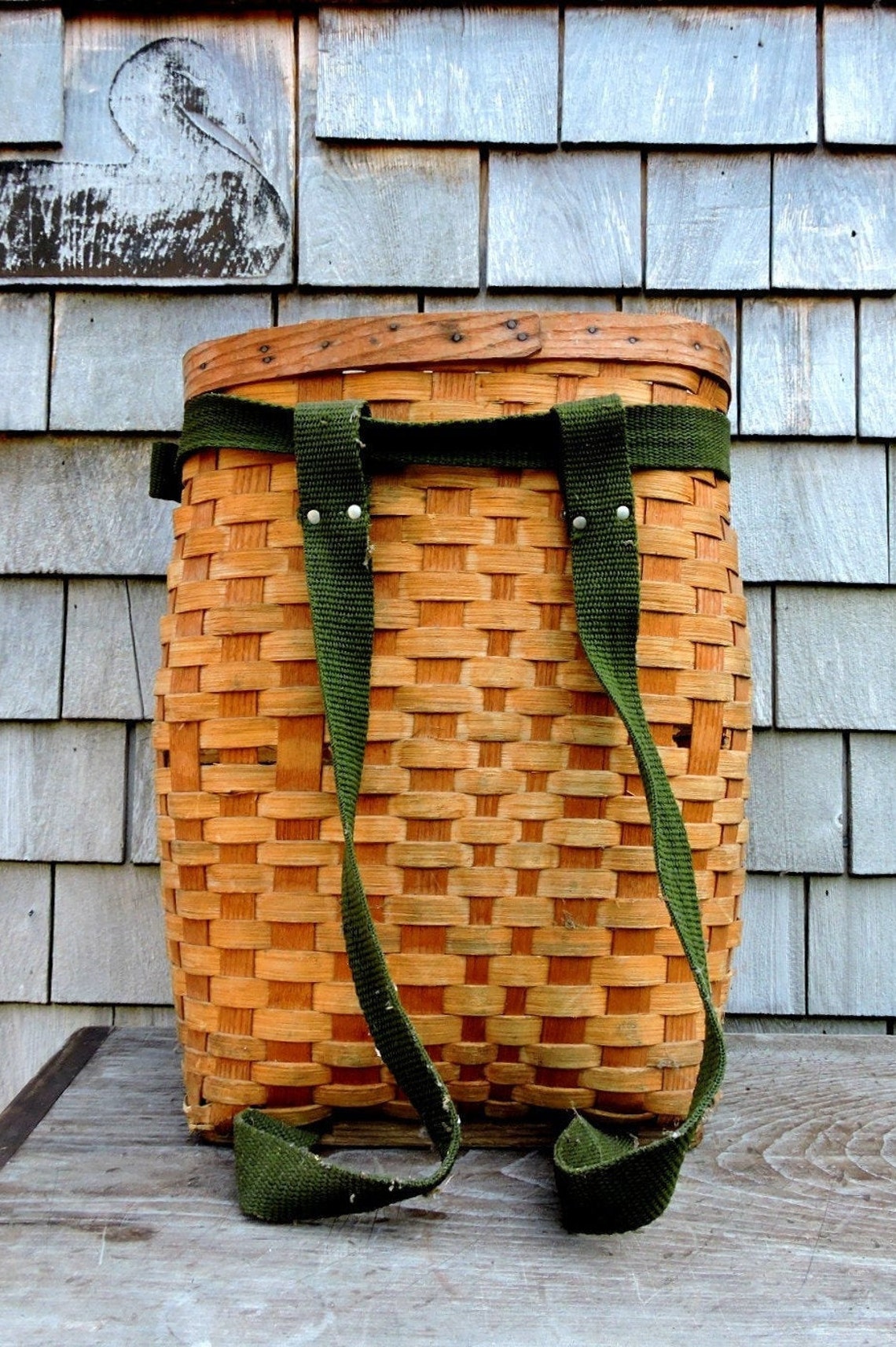 Maine Trapper Basket Adirondack Pack Basket Canoe Storage Etsy