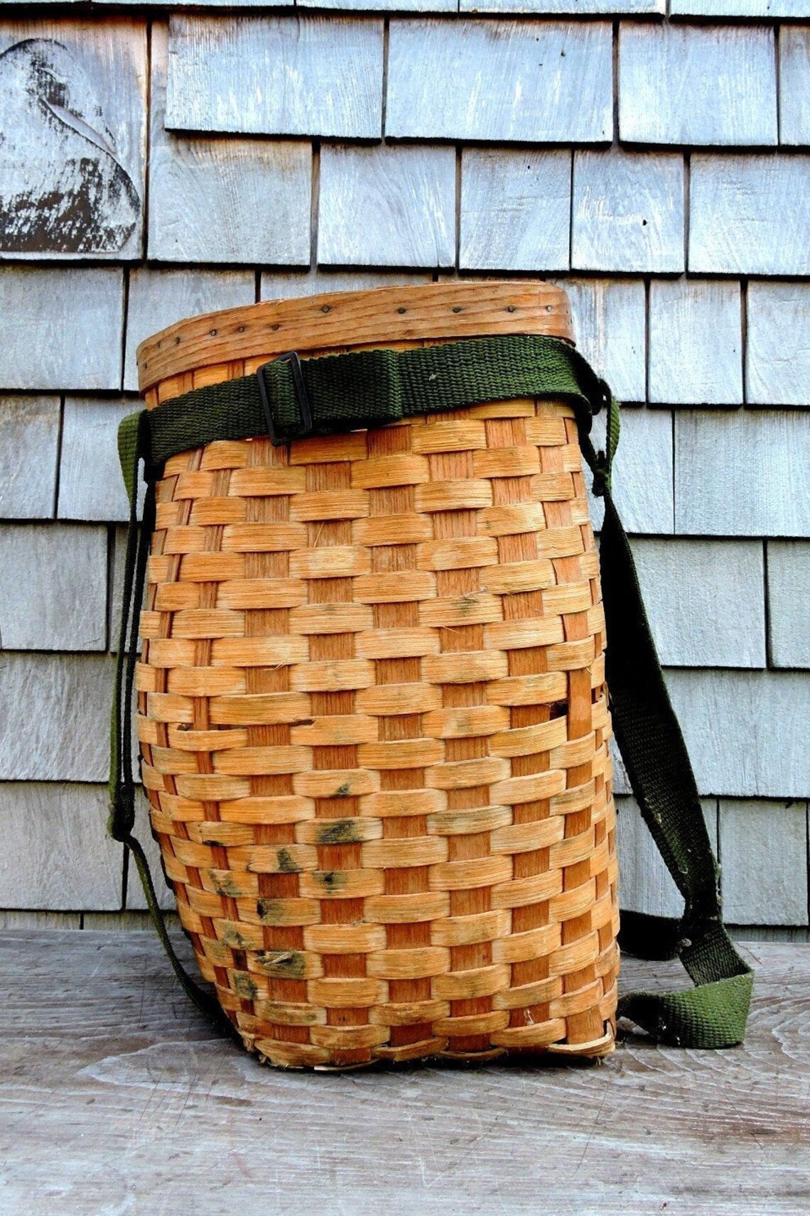 Maine Trapper Basket Adirondack Pack Basket Canoe Storage Etsy