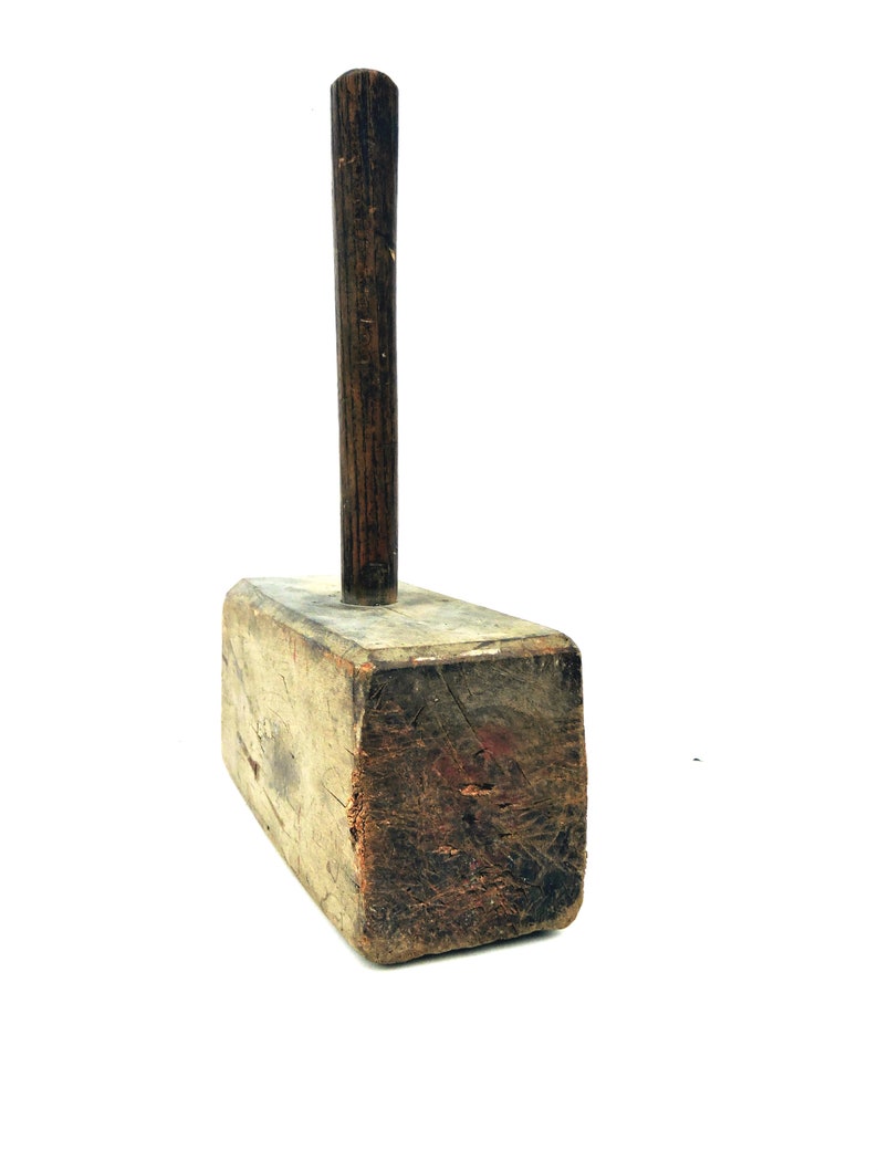 Shipwright\u2019s Mallet Timber Framing Maul Nautical Antique Photo Prop