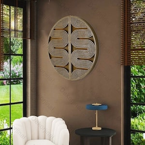Geometric Wood  Wall Art ,Round Wall Art , Circle Wood Wall Art ,Colorful Sun Wall Art , Geometric Wood Wall Art ,Natural Wood Wall Art.