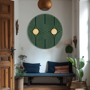 Geometric Wood  Wall Art ,Round Wall Art , Circle Wood Wall Art ,Colorful Sun Wall Art , Geometric Wood Wall Art ,Natural Wood Wall Art.