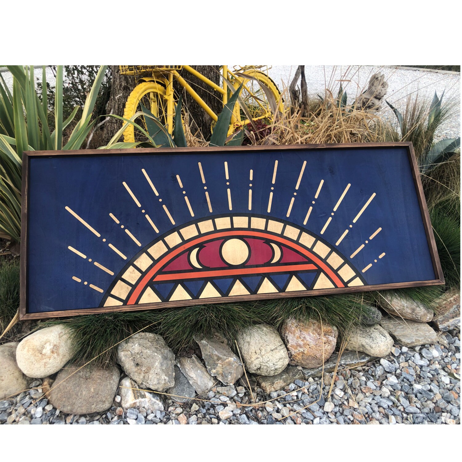 Boho Sun Wood Wall Art Abstract Sun Extra Large Wood Wall Art Etsy