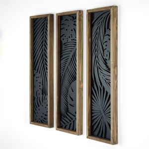 3 Set Wood flower Wall Art Set , Flowers Wooden Wall Art Set ,Modern Wood Wall Art,Bedroom Wall Art,Wood Wall Panels,Hanging Headboard,