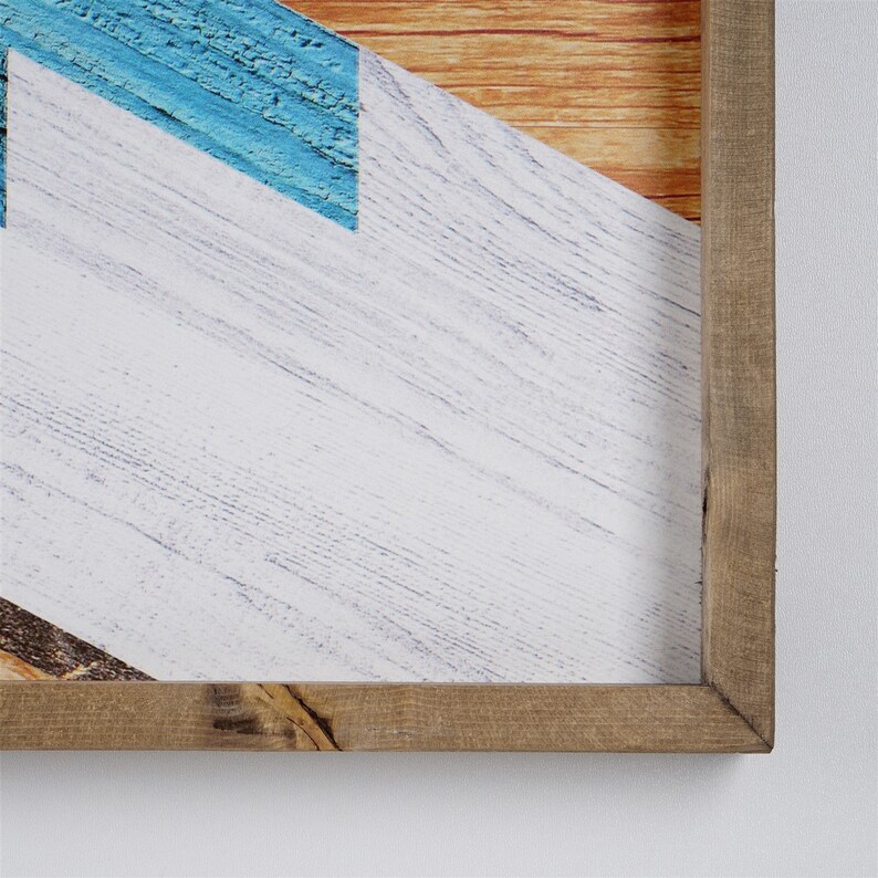Wood Frame Uv Print Wood Wall Art Wood Wall Decor Bedroom Etsy