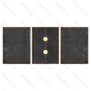 3 Set Wood Geometric Wall Art Set , Minimalist Wood Wall Art Set ,Modern Wood Wall Art,Bedroom Wall Art,Wood Wall Panels,Hanging Headboard,