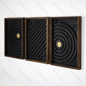 3 Set Wood Geometric Wall Art Set ,Modern Wood Wall Art,Bedroom Wall Art,Wood Wall Panels,Hanging Headboard,Geometric wood wall decor,