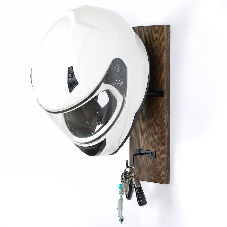 Motorcycle Helmet Rack & Jacket Hook helmet hanger wall Etsy