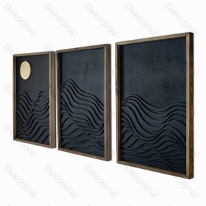 3 Set Wood Geometric Wall Art Set ,Modern Wood Wall Art,Bedroom Wall Art,Wood Wall Panels,Hanging Headboard,Geometric wood wall decor,
