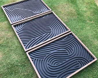 Large Geometric Wooden Wall Art Set ,Geometric Wooden Wall Art Set ,Modern Wood Wall Art,Bedroom Wall Art,Wood Wall Panels,Hanging Headboard