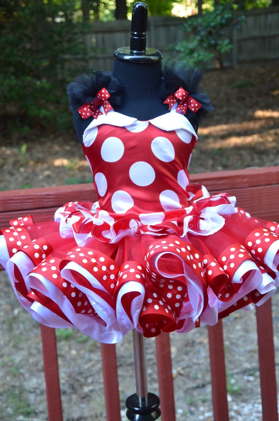 Baby Girls MINNIE MOUSE Halloween Costume Dress Ears 6 12 18 Months 2T PINK  NEW