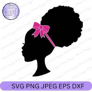 Black Princess Afro SVG: Fashion Doll Clipart (Digital Download)