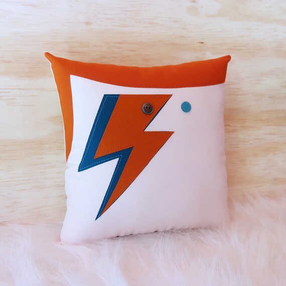 David Bowie Inspired Ziggy Stardust Decorative Pillow Etsy