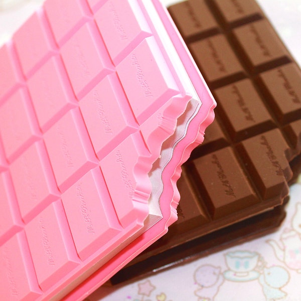 RESERVED Kawaii brown Chocolate bar notebook( BROWN ONLY)