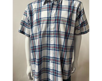 Sears  Vintage Mens Plaid Shirt sz Large NWT