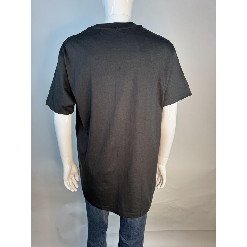 Versace Profumi Black Graphic Tee With Medusa Print - Vintage Style - Unisex - Short Sleeve - Cotton Blend - Size XL image 10