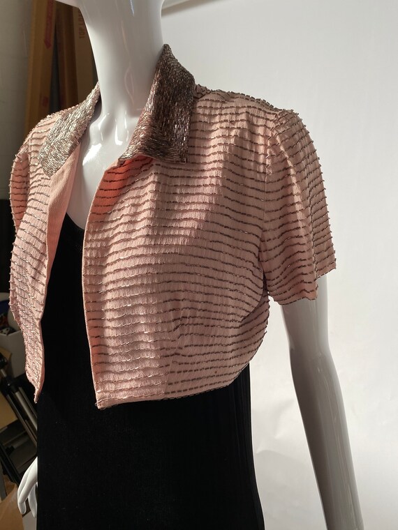 Vintage Beaded Bolero Jacket