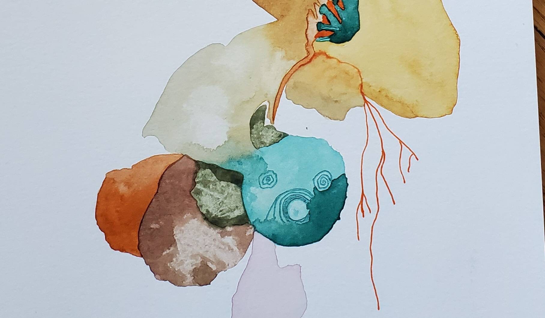 Untethered Series Heart to Heart One of a Kind Original Watercolor. - Etsy