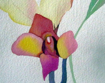 Zen Impressions     &quot; For the Love of Orchids&quot;   - Original, One-of-a-Kind