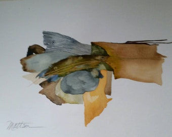 Fall Series "Forest Convergence " one of a kind original watercolor.