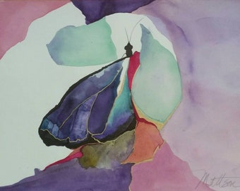 Laguna Atascosa Series  "Dream Tripping" one of a kind watercolor.