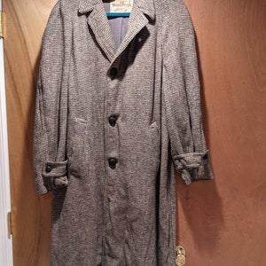 Vintage Harris Tweed Scottish Wool Coat