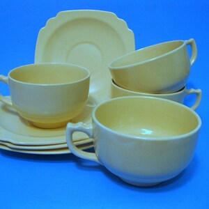 Ivory Century Riviera Homer laughlin Cups and Saucers