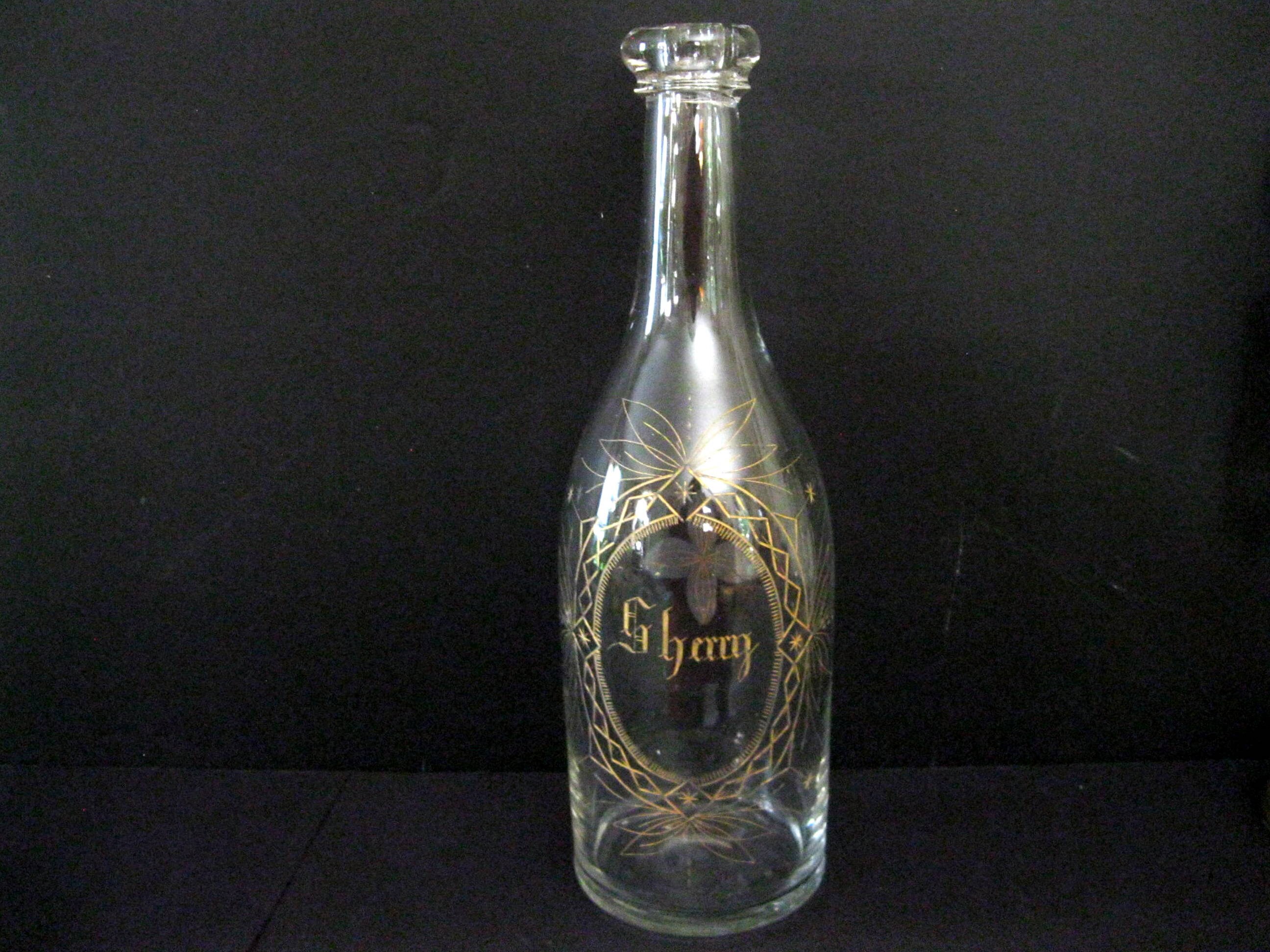 Vintage Sherry Bottle - Etsy