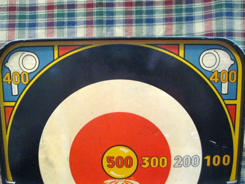 Made for Rubber Suction Darts C Marx U.S.A Lone Ranger Tin Target Toy Double Sided, 1938