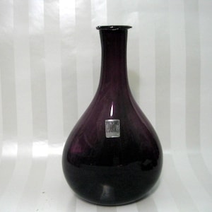 Royal Leerdam, Holland, Purple Glass Bottle, reproduction for Williamsburg, made in the 1960&#39;s