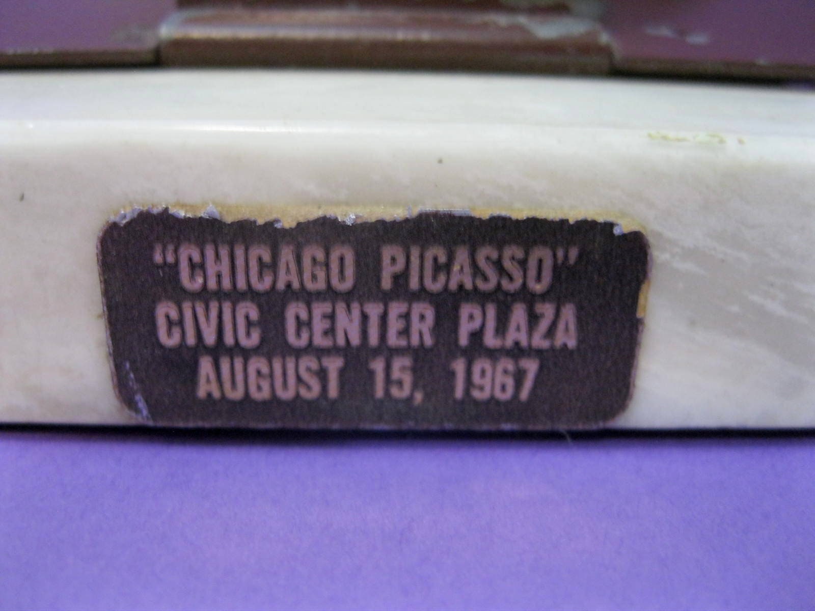 Chicago Picasso Statue Replica 1967, Cubist Sculpture, Original 