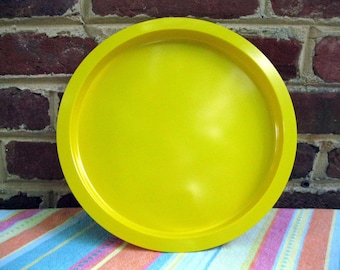 Dansk Yellow Melamine  Plate, Large, 10 1/2" Gunnar Cyren 1970's