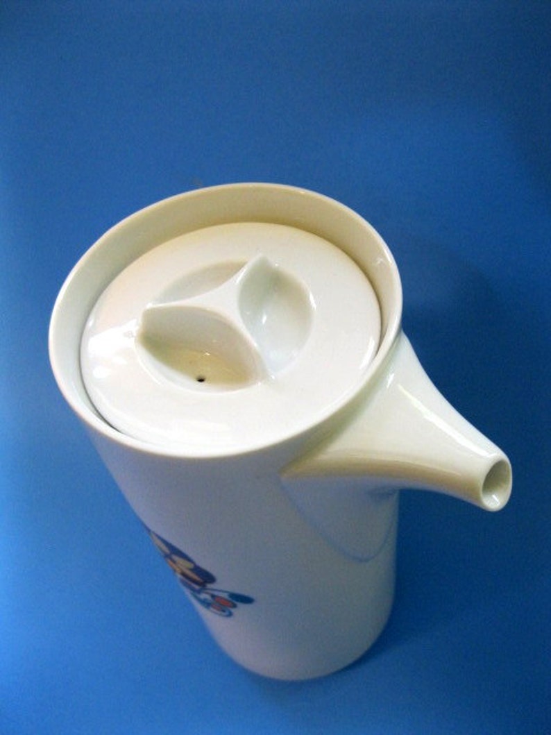 Thomas of Germany Coffee Pot Mid Century 1959 Hans-Theo Bauman Design,Flowers